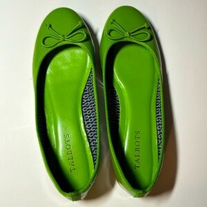 Talbots Ballet Flats Size 7 1/2 Lime Green